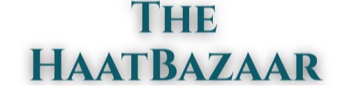Logo of 'The Haat Bazaar' with a teal color on a white background