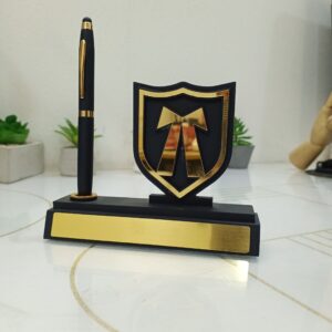 Premium Logo Pen Stand With Pen