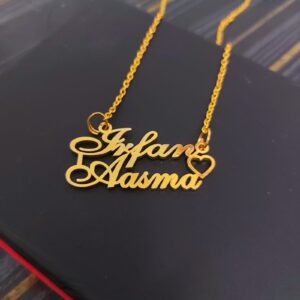 Personalized Double Name Pendant